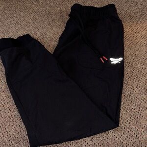 Reebok Black Sweatpants with Logo Detail